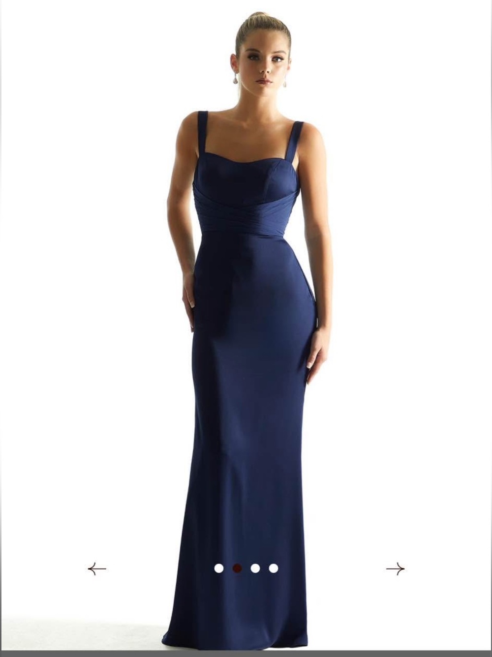 Morilee Luxe Satin Moss Green Bridesmaid Dress